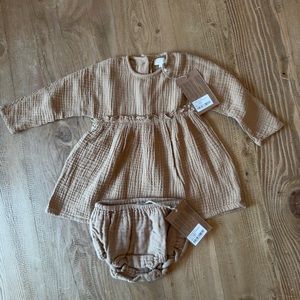 *New* The Simple Folk muslin dress and bloomers 12-18